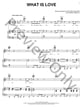 What Is Love piano sheet music cover